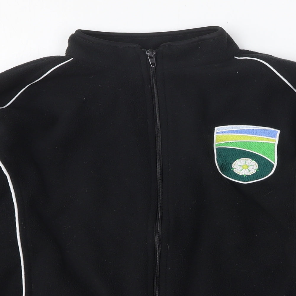 Preworn Mens Black Polyester Full Zip Sweatshirt Size XS