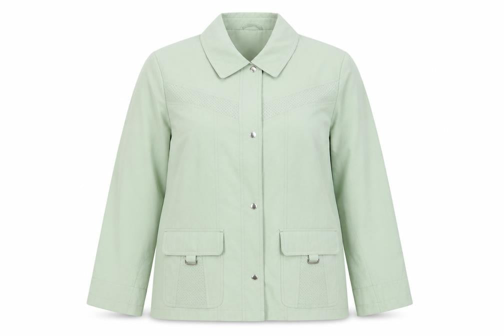 EWM Womens Green Jacket Size L Zip