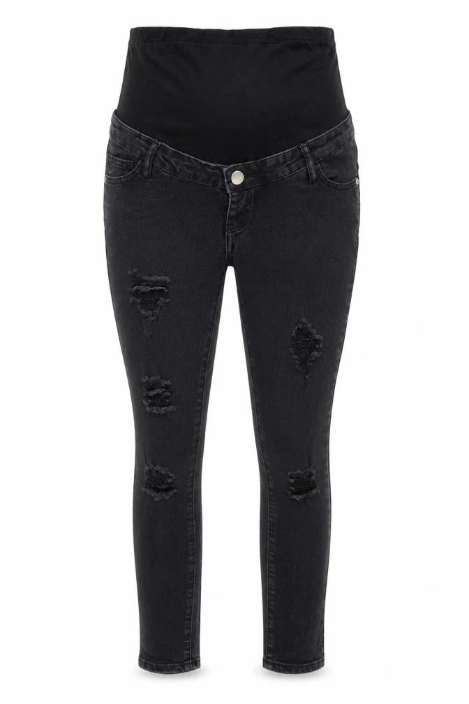Boohoo Womens Black Cotton Skinny Jeans Size 10 L25 in Regular Button