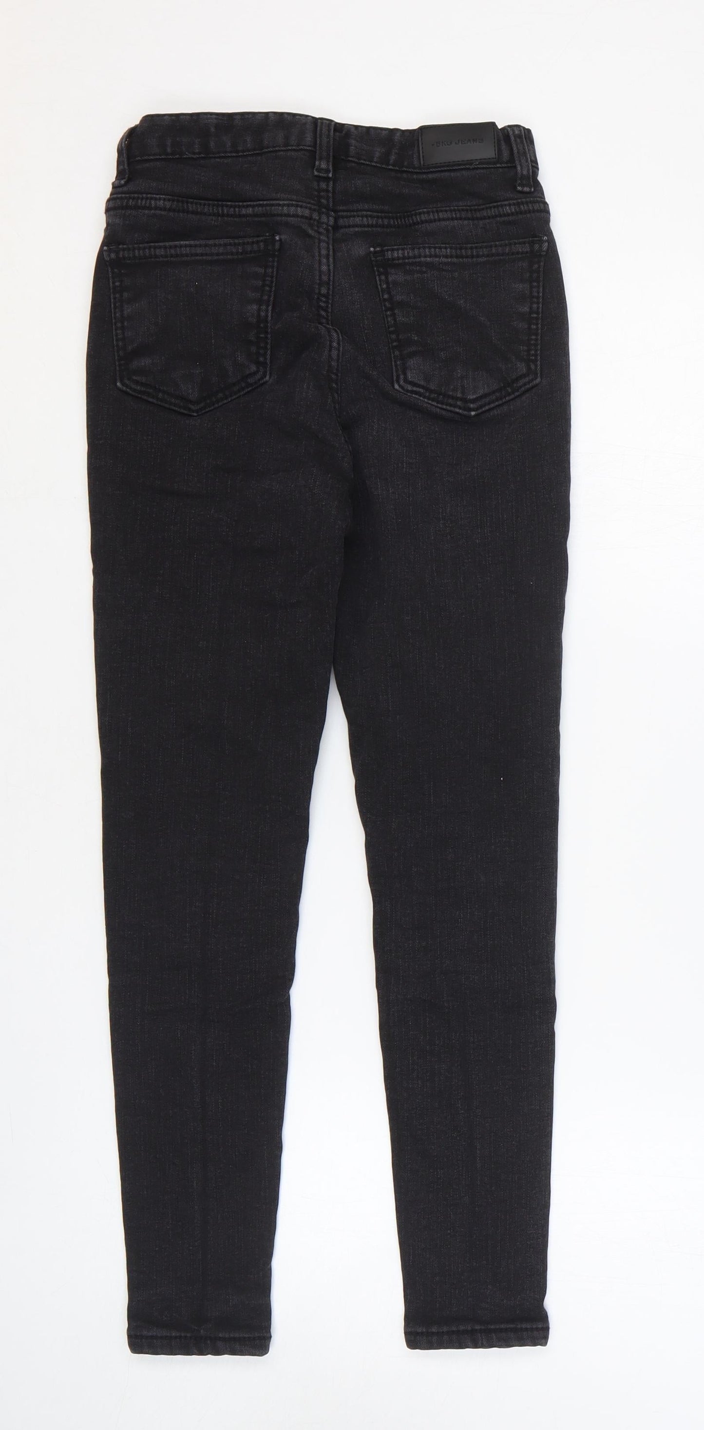 Preworn Womens Black Cotton Skinny Jeans Size 25 in L24 in Regular Zip