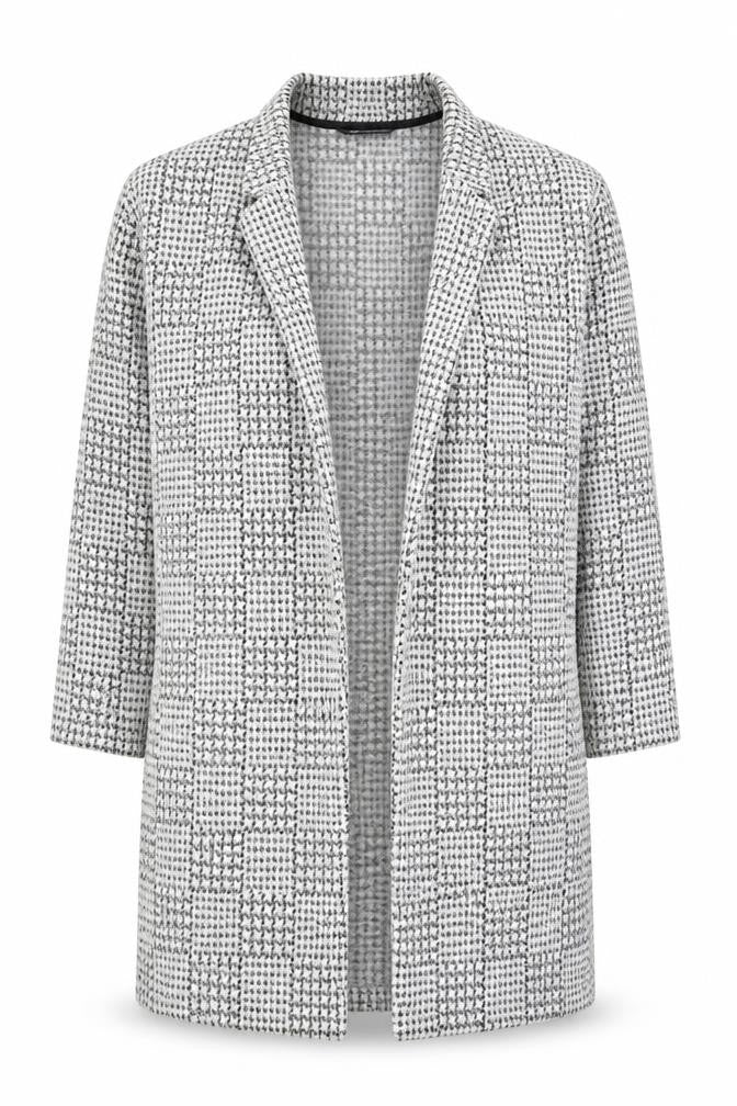 Marks & Spencer Womens White Geometric Kimono Coatigan Size 12