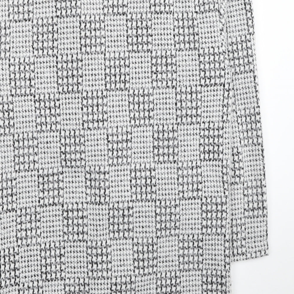 Marks and Spencer Womens White Geometric Kimono Coatigan Size 12