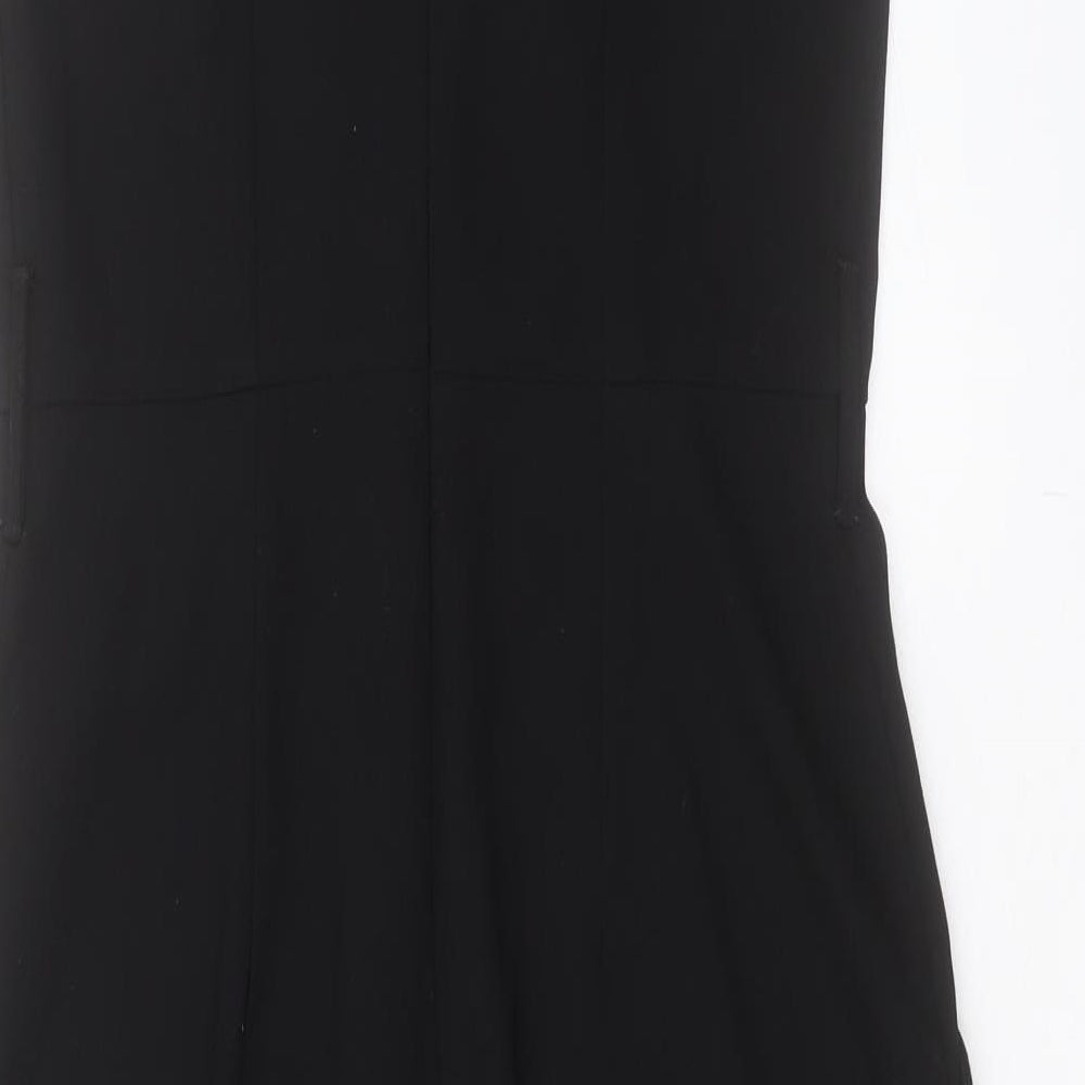 River Island Womens Black Polyester A-Line Size 10 Halter Zip