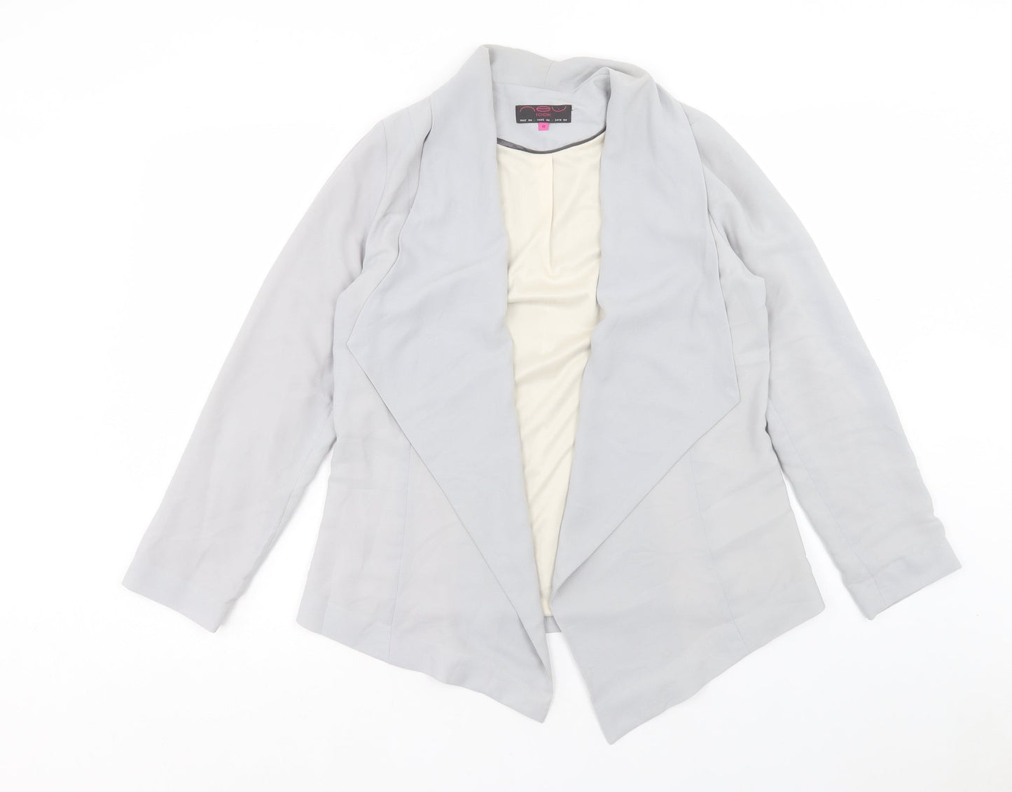 New Look Womens Grey Jacket Size 10
