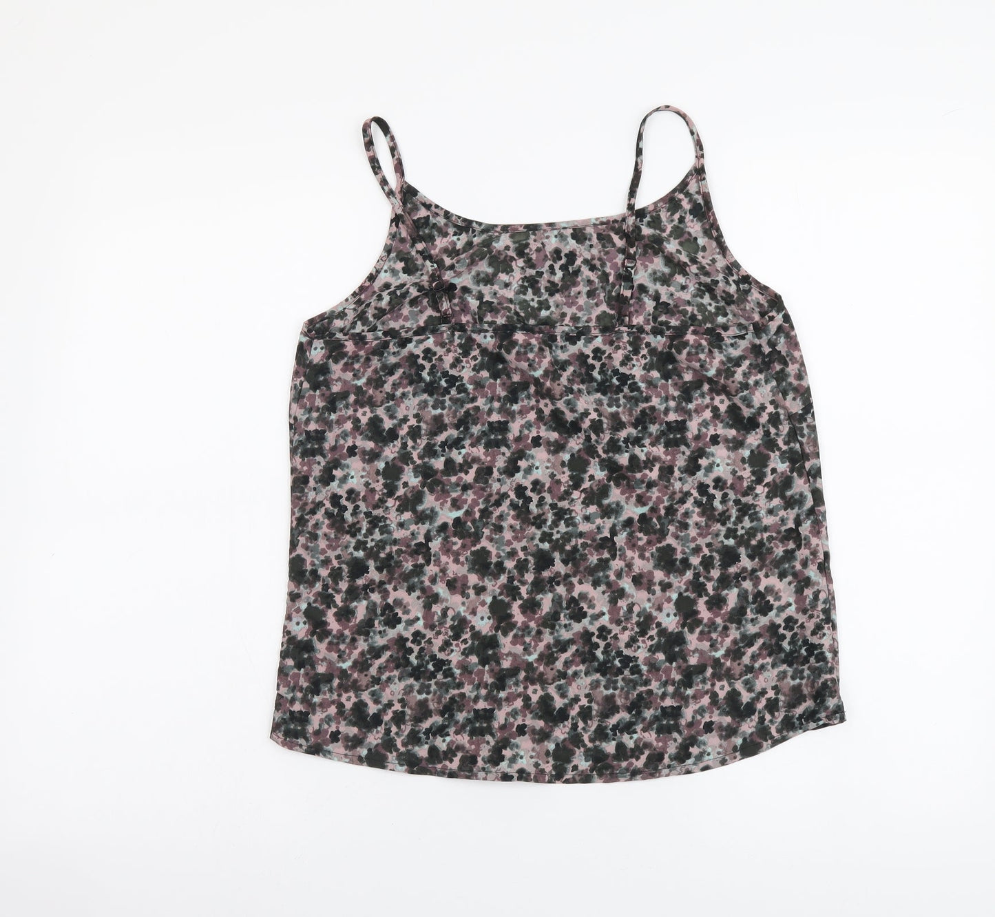 NEXT Womens Multicoloured Geometric Polyester Camisole Tank Size 6 Round Neck