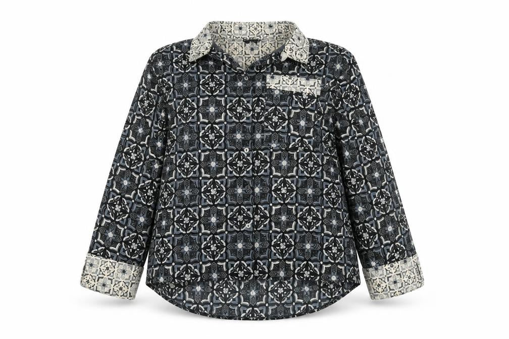 NEXT Womens Multicoloured Geometric Polyester Basic Button-Up Size 10 Collared