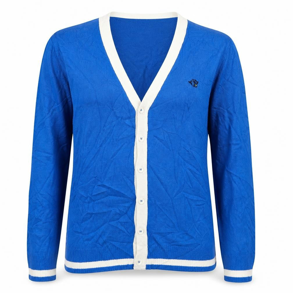 Womens UK L Regular Lee Cooper Blue Cardigan Tight-Knit