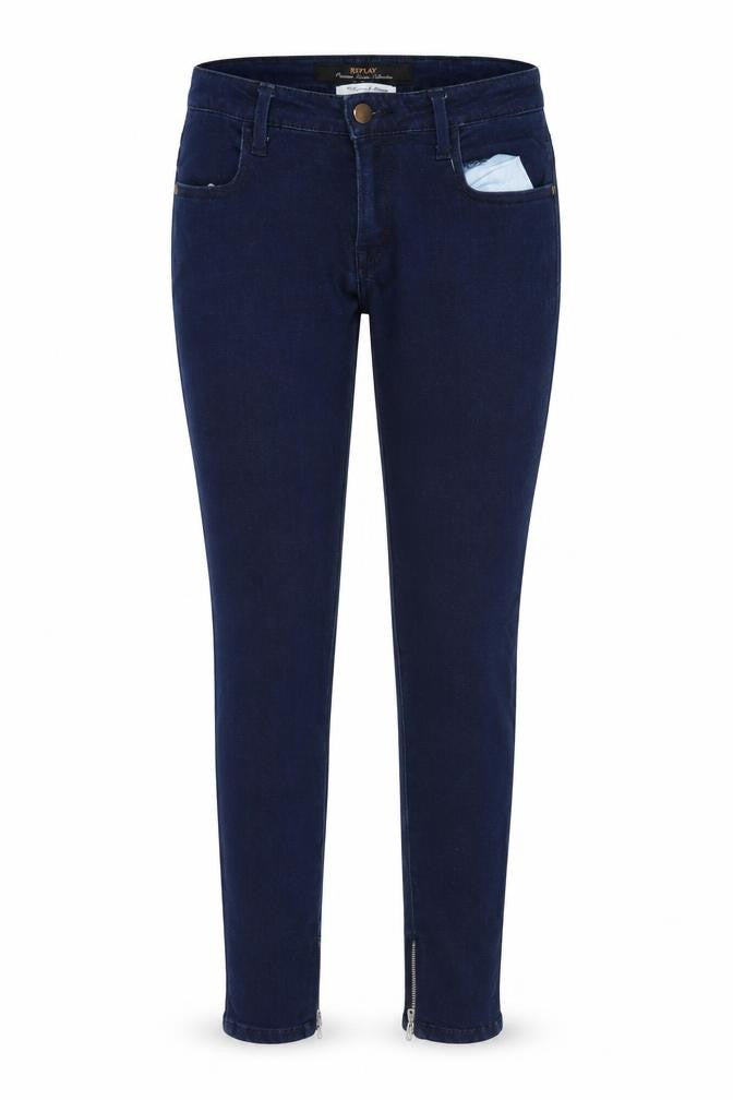 Replay Womens Blue Cotton Skinny Jeans Size 27 in L26 in Regular Zip