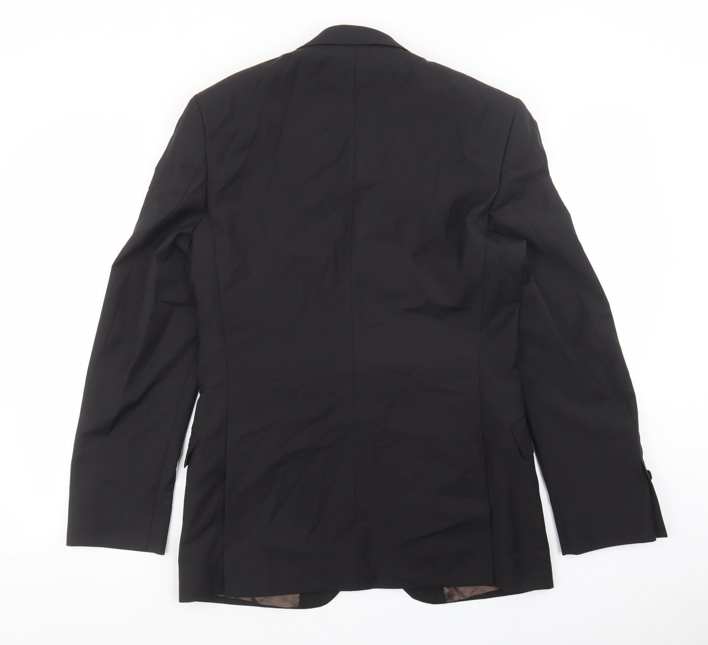 Burton Mens Black Wool Jacket Blazer Size 36 - Pockets on front