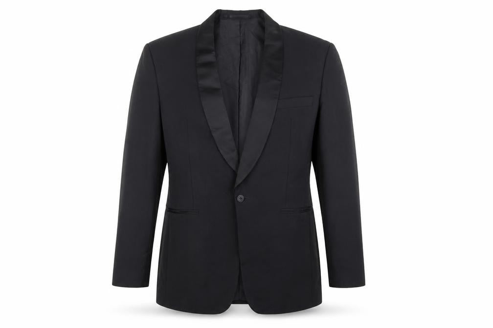 Canada Mens Black Polyester Jacket Suit Jacket Size 40