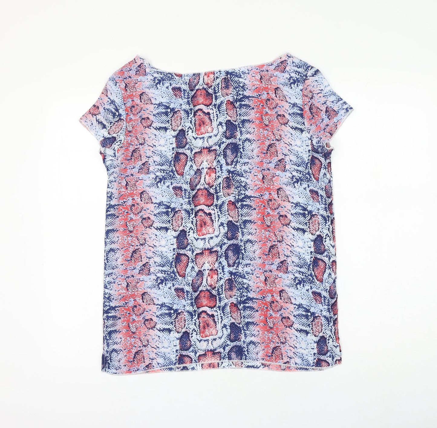 Tricot Womens Multicoloured Animal Print Polyester Basic Blouse Size XS Round Neck - snake
