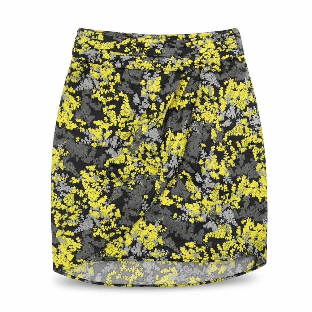 H&M Womens Multicoloured Floral Polyester Wrap Skirt Size 6 Zip