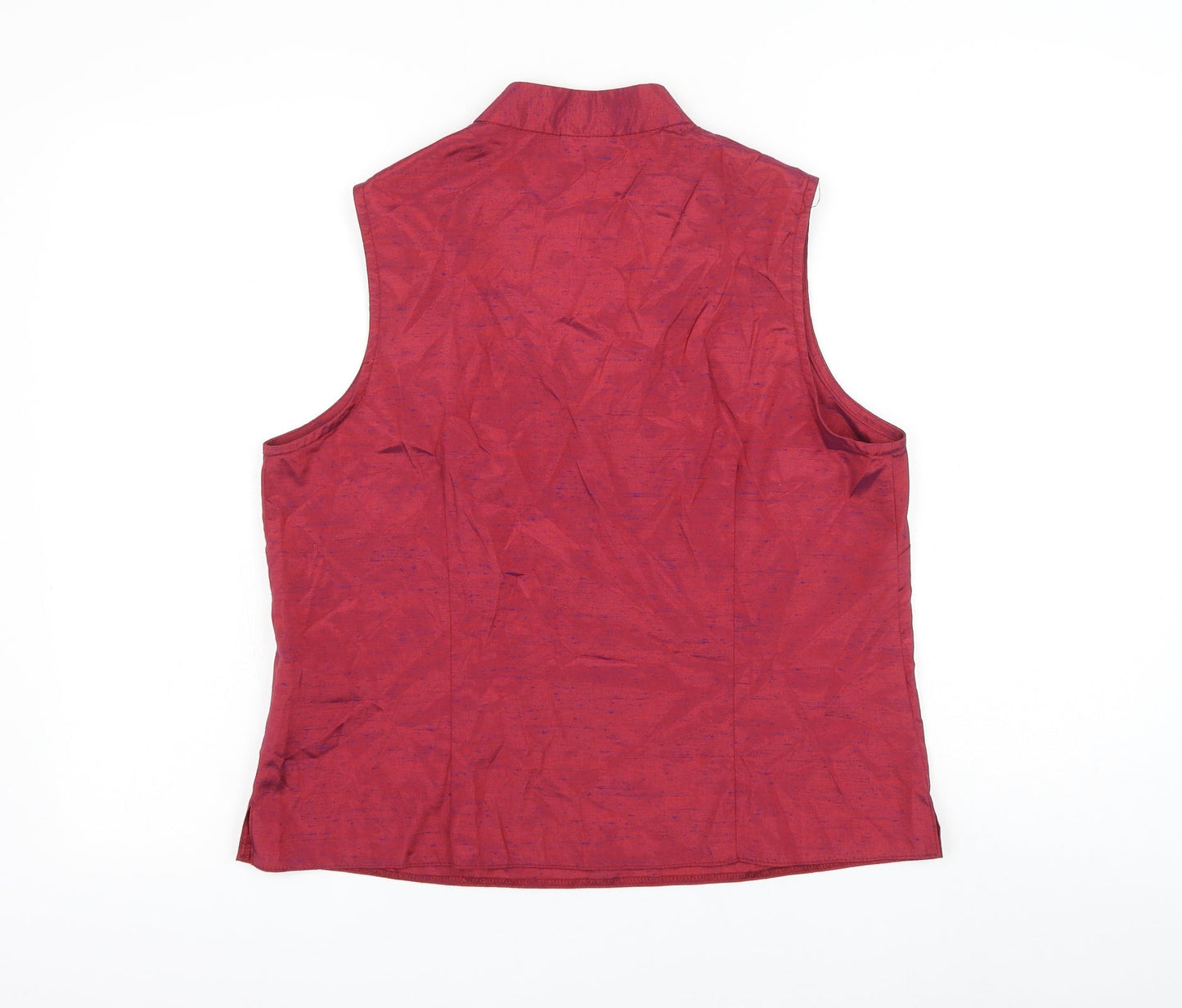 Yessica Womens Pink Viscose Basic Blouse Size 16 V-Neck