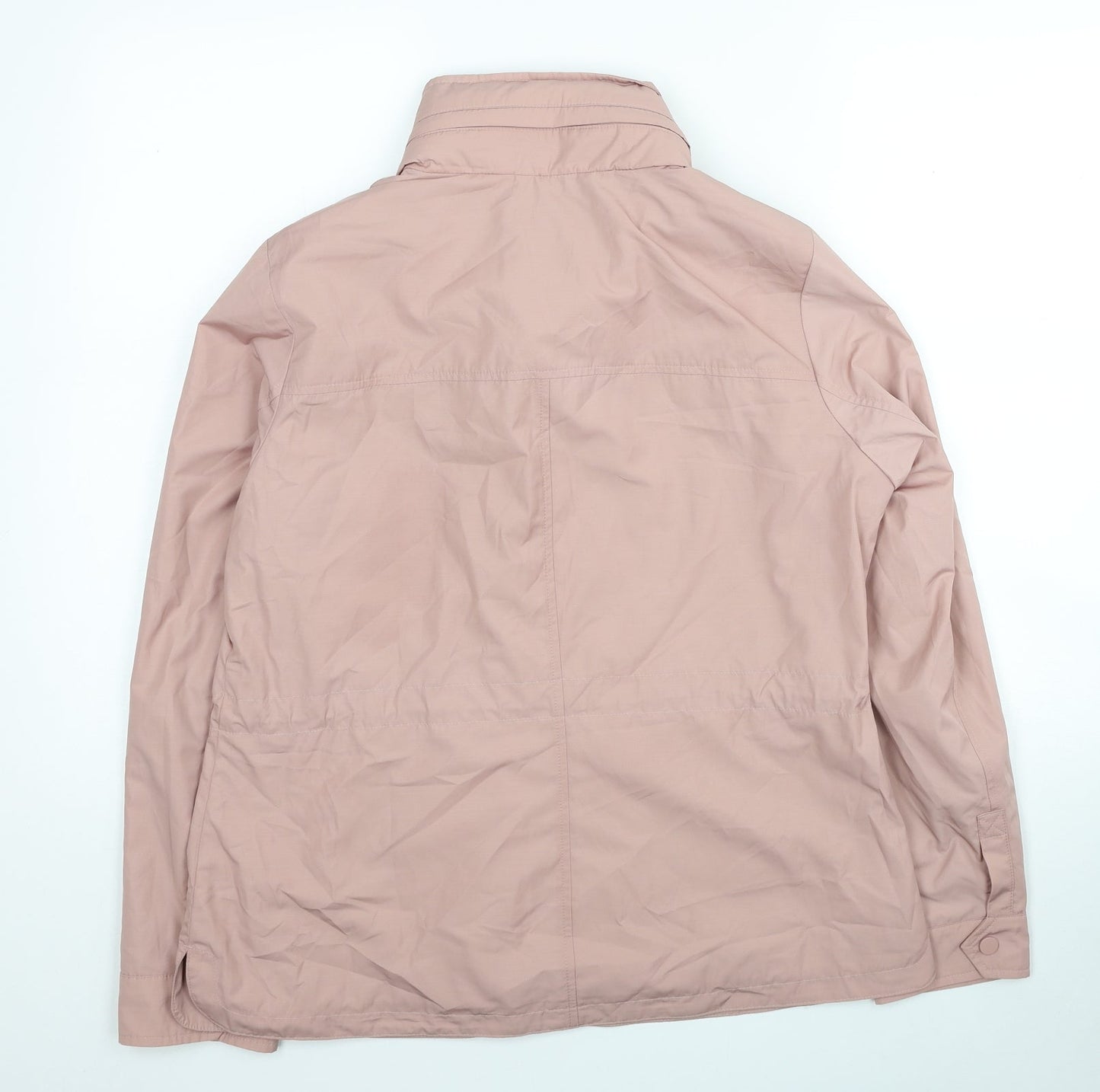 Marks and Spencer Womens Pink Windbreaker Coat Size 12 Zip