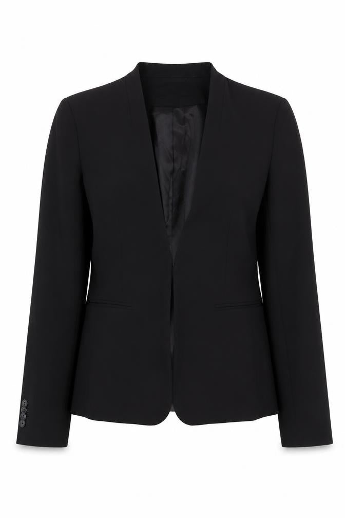H&M Womens Black Jacket Blazer Size 10 Buckle