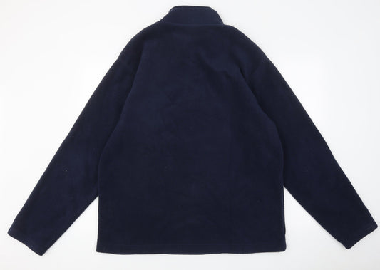 Preworn Mens Blue Polyester Pullover Sweatshirt Size L