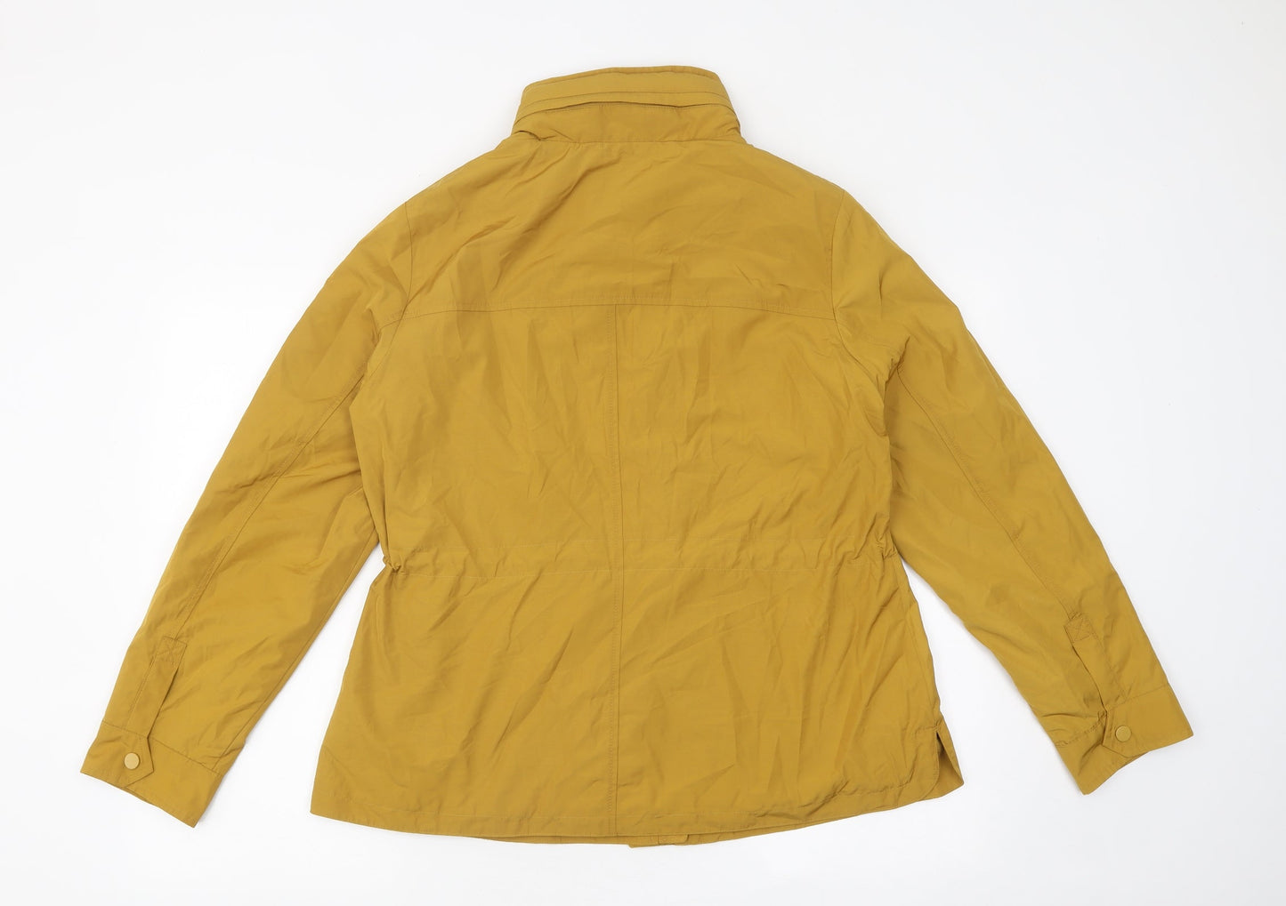 Marks and Spencer Womens Yellow Overcoat Coat Size 14 Zip