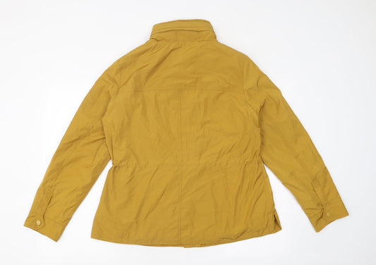 Marks and Spencer Womens Yellow Overcoat Coat Size 14 Zip