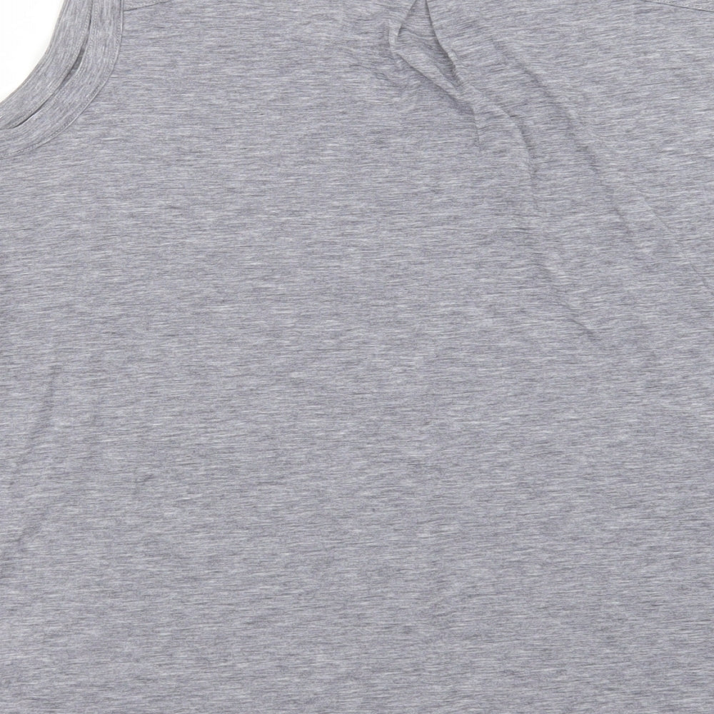 Sherpa Womens Grey Polyester Basic Tank Size XL V-Neck