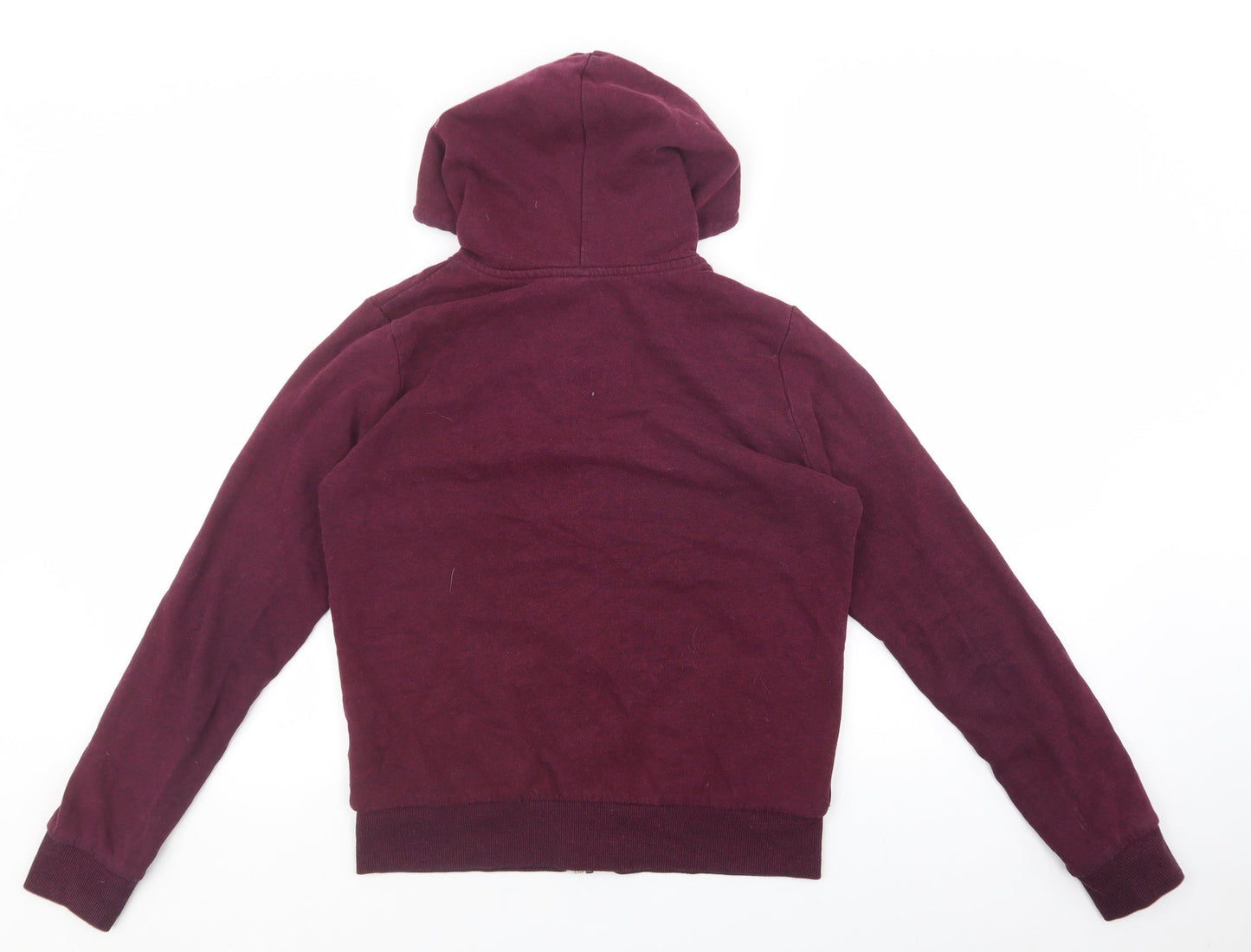 Divided by H&M Womens Red Cotton Full Zip Hoodie Size S Zip