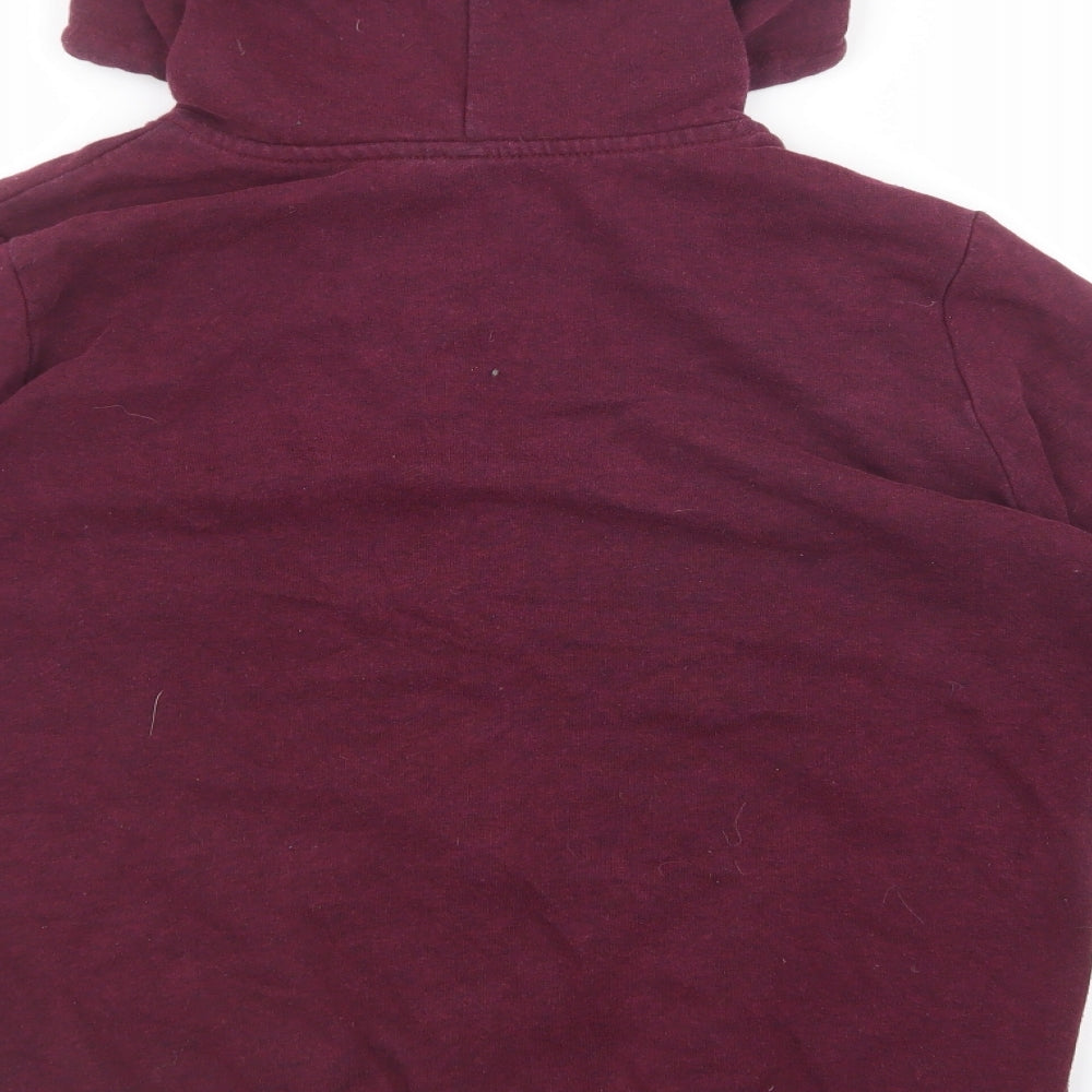 Divided by H&M Womens Red Cotton Full Zip Hoodie Size S Zip
