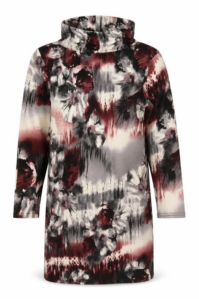 CMD Womens Multicoloured Geometric Polyester Pullover Sweatshirt Size 10 Pullover