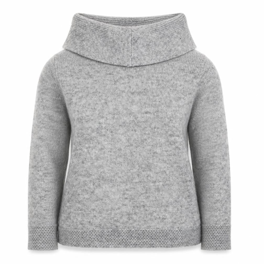 Crew Clothing Grey Roll Neck Nylon Pullover Jumper Size L