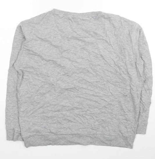 Divided by H&M Womens Grey Cotton Pullover Sweatshirt Size M Pullover - For Real