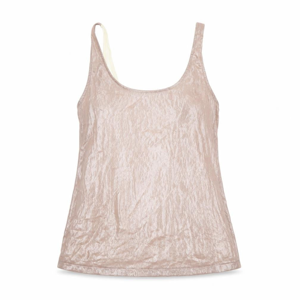 Topshop Womens Pink Polyester Basic Tank Size 8 Scoop Neck
