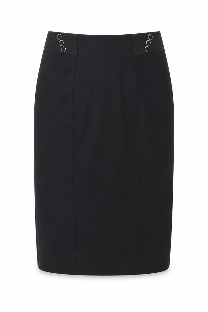 Marks and Spencer Womens Grey Polyester A-Line Skirt Size 32 in Zip