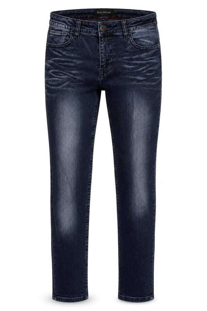 Blue fire Womens Blue Cotton Skinny Jeans Size 27 in L29 in Regular Button