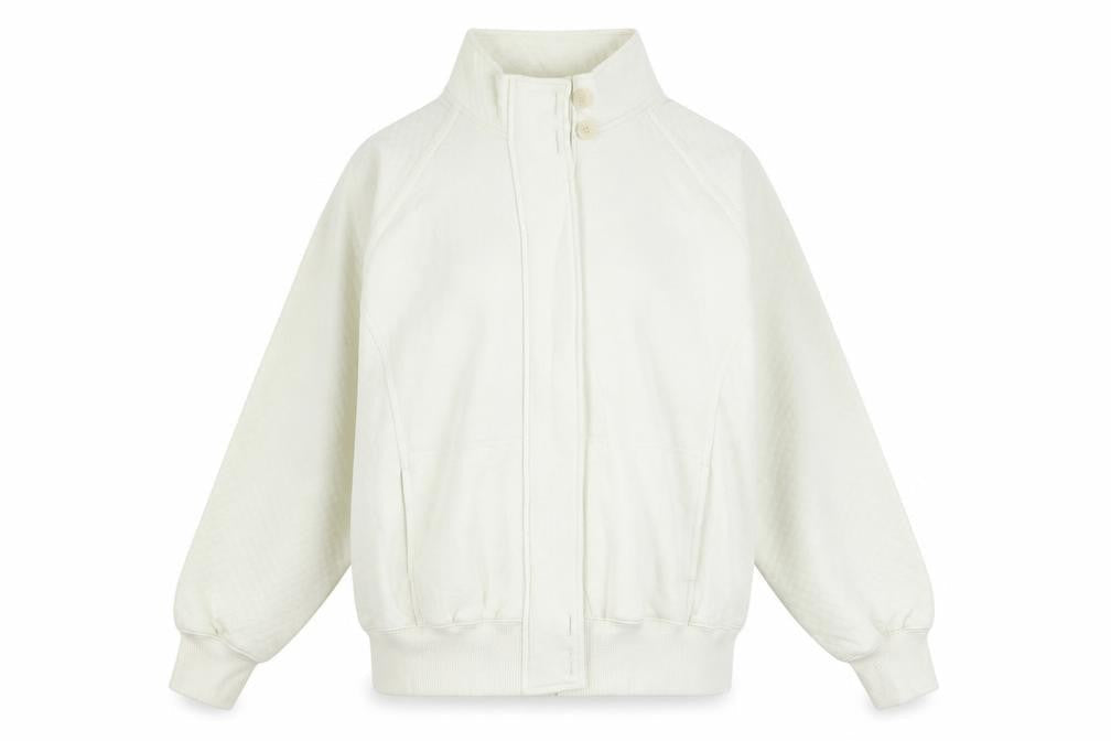 Marks and Spencer Womens White Polyester Full Zip Sweatshirt Size 12 Zip
