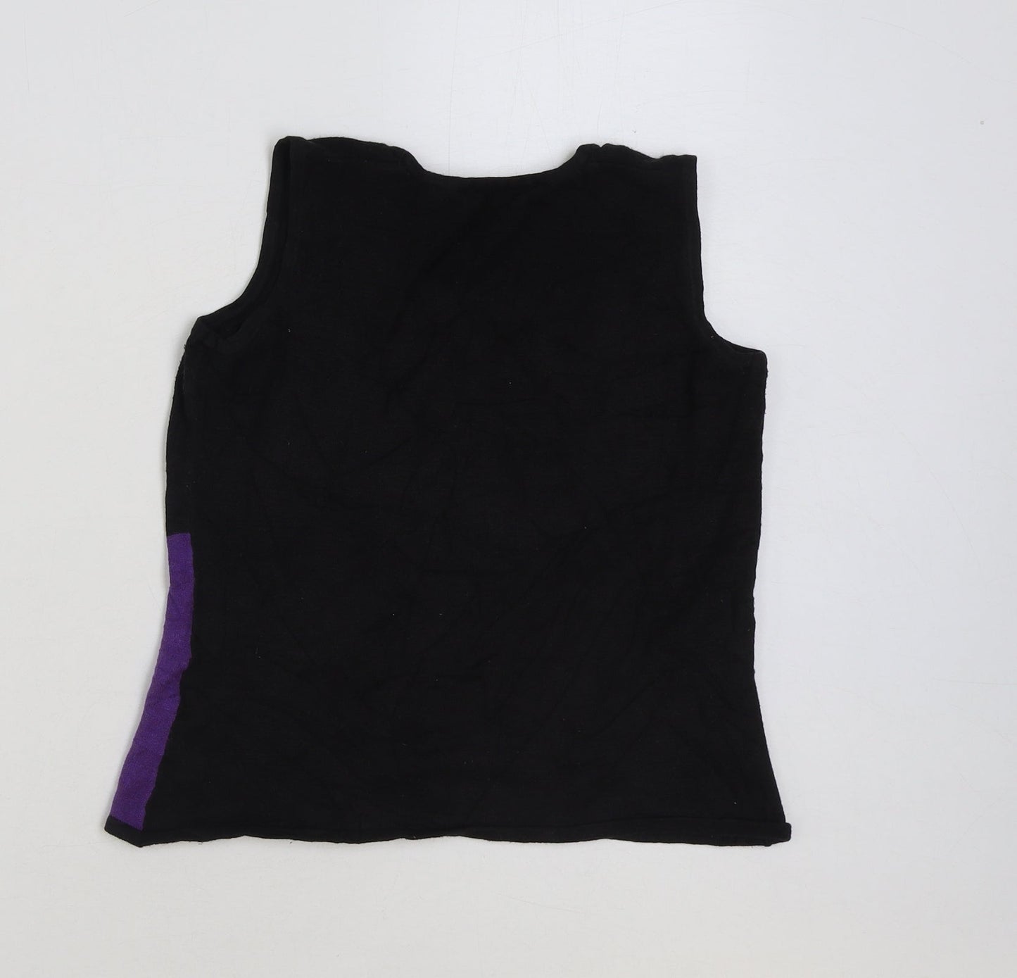 Dorothy Perkins Womens Multicoloured Colourblock Acrylic Basic Tank Size 12 Round Neck
