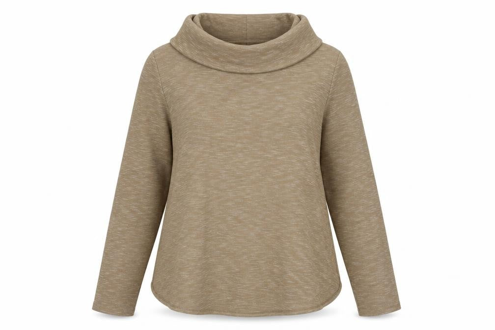Womens UK L Regular Jones New York Beige Pullover Sweatshirt