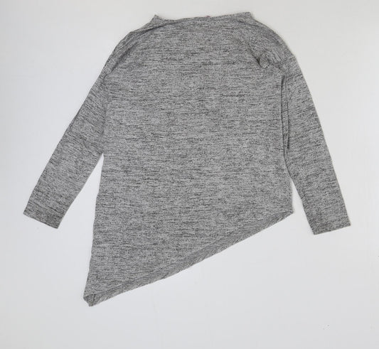 Young Dimension Girls Grey Polyester Basic T-Shirt Size 11-12 Years Round Neck Pullover - I deserve beautiful things