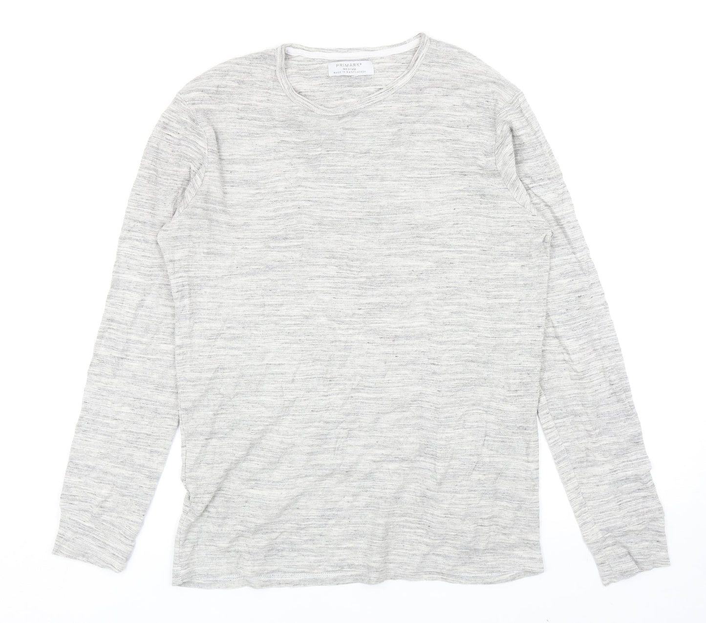 Primark Mens Grey Cotton Pullover Sweatshirt Size M