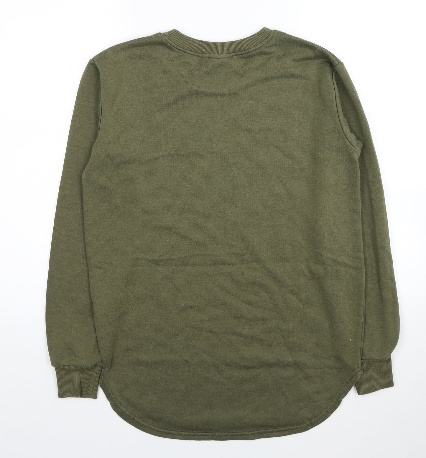 Laking Clothing Mens Green Polyester Pullover Sweatshirt Size M