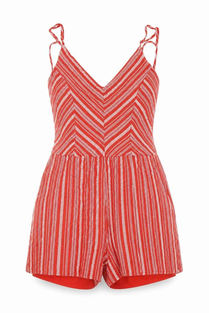 One Clothing Womens Red 100% Polyester Shorts One-Piece Size S L3 in Zip