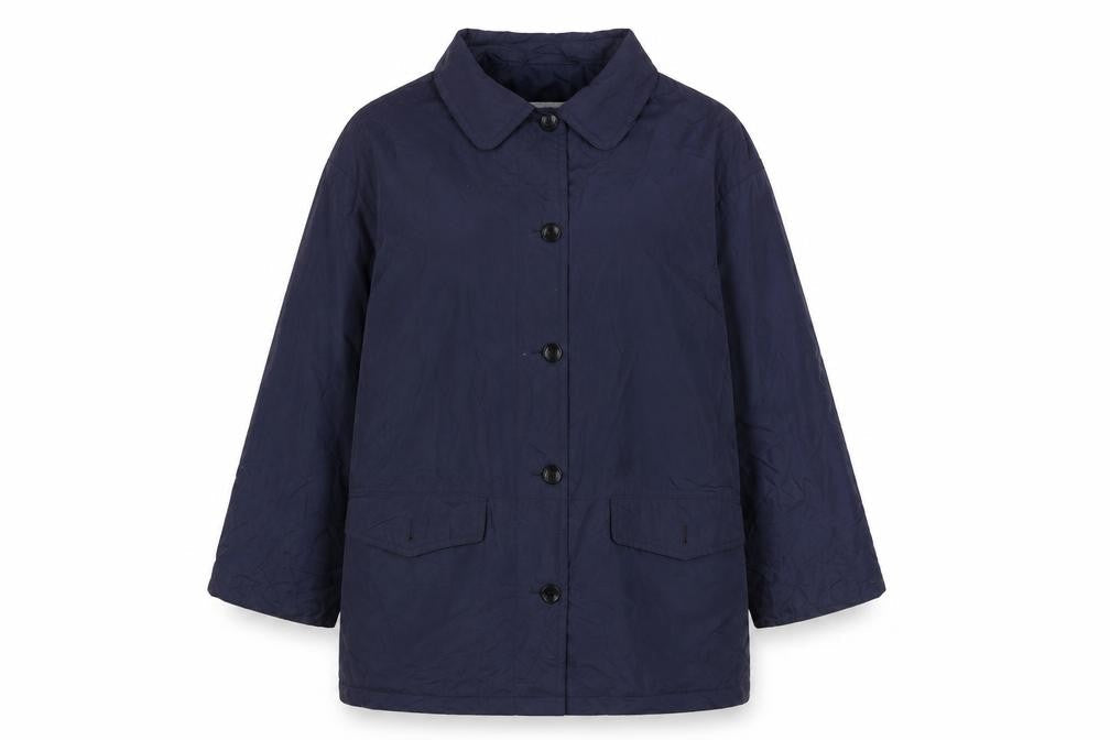 Marks & Spencer Womens Grey Jacket Coat Size 14 Button