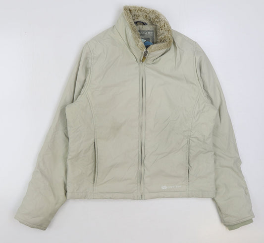 Dare2Be Womens Ivory Jacket Coat Size 12 Zip