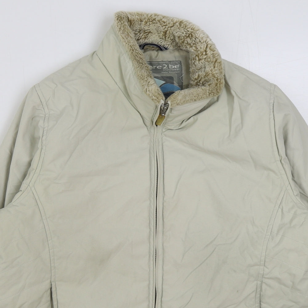 Dare2Be Womens Ivory Jacket Coat Size 12 Zip
