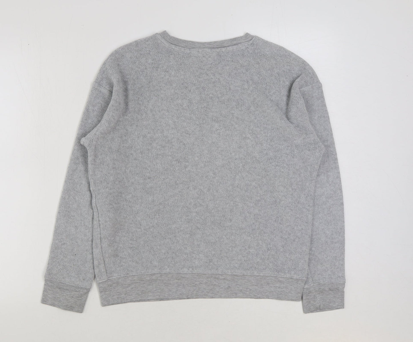 Topshop Womens Grey Polyester Pullover Sweatshirt Size 6 Pullover