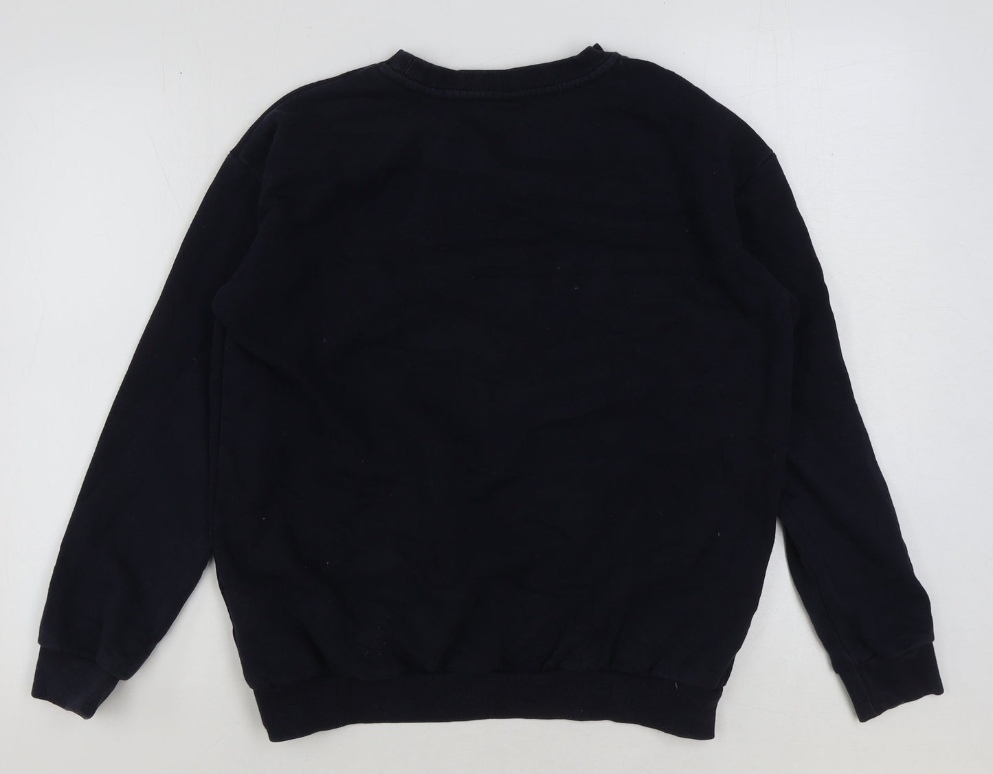 H&M Womens Blue Polyester Pullover Sweatshirt Size S Pullover