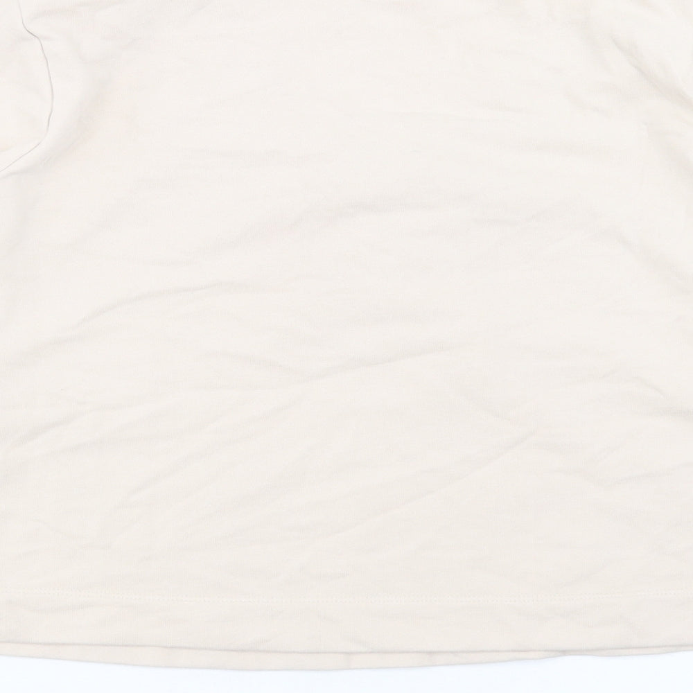 Marks and Spencer Womens Beige Cotton Pullover Sweatshirt Size M Pullover