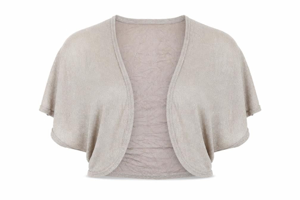 evie Womens Gold V-Neck Viscose Cardigan Jumper Size 16