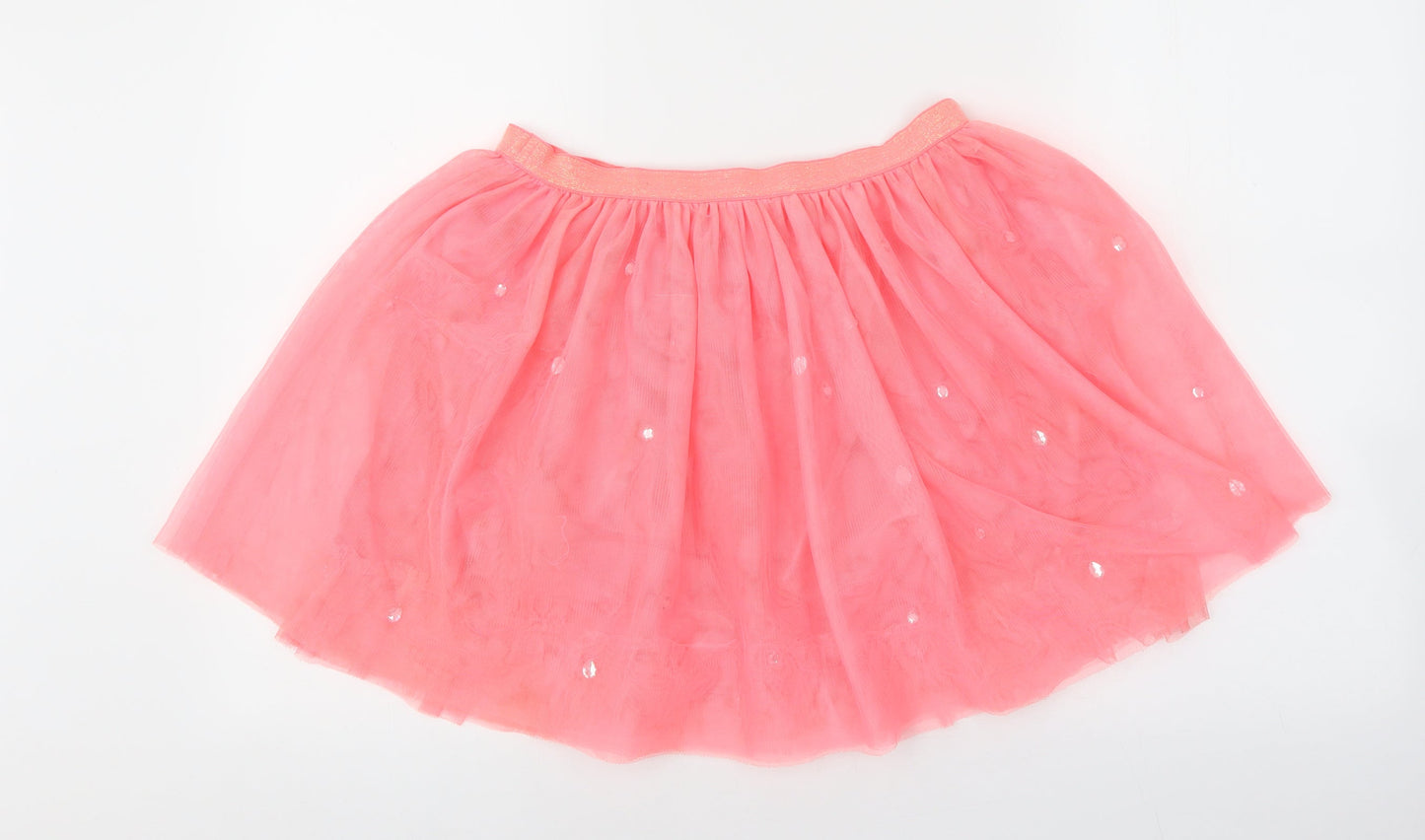 Gap Girls Pink 100% Polyester Tutu Skirt Size 10-11 Years Regular - Diamante