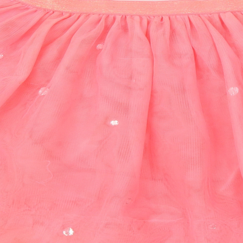 Gap Girls Pink 100% Polyester Tutu Skirt Size 10-11 Years Regular - Diamante