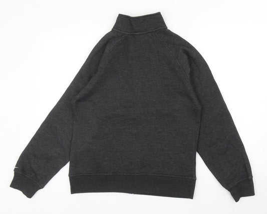 LA Gear Womens Grey Cotton Full Zip Sweatshirt Size 10 Zip