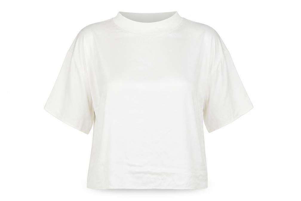 Zara Womens White Viscose Basic Blouse Size S Mock Neck