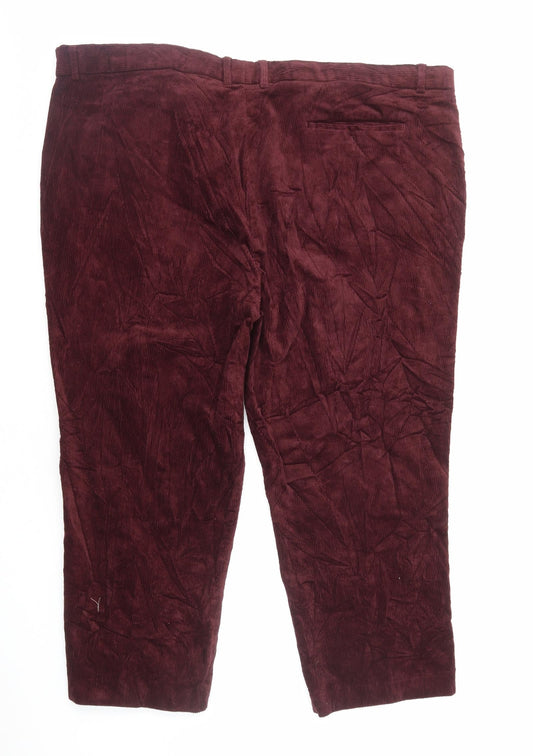 James Holton Mens Red Cotton Tapered Jeans Size L L25 in Regular Zip
